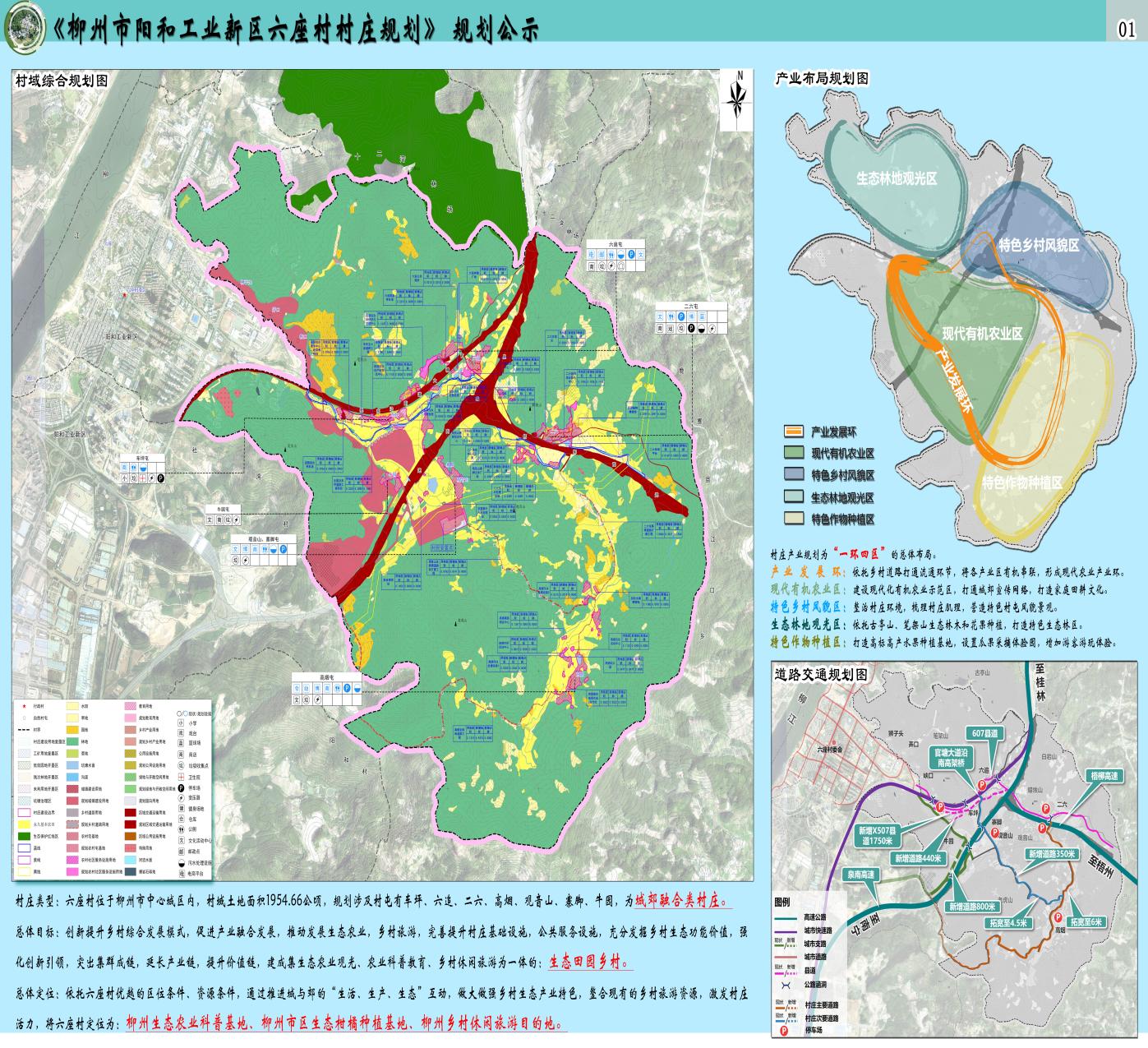 柳州市阳和工业新区六座村村庄规划(2020-2035)规划公示